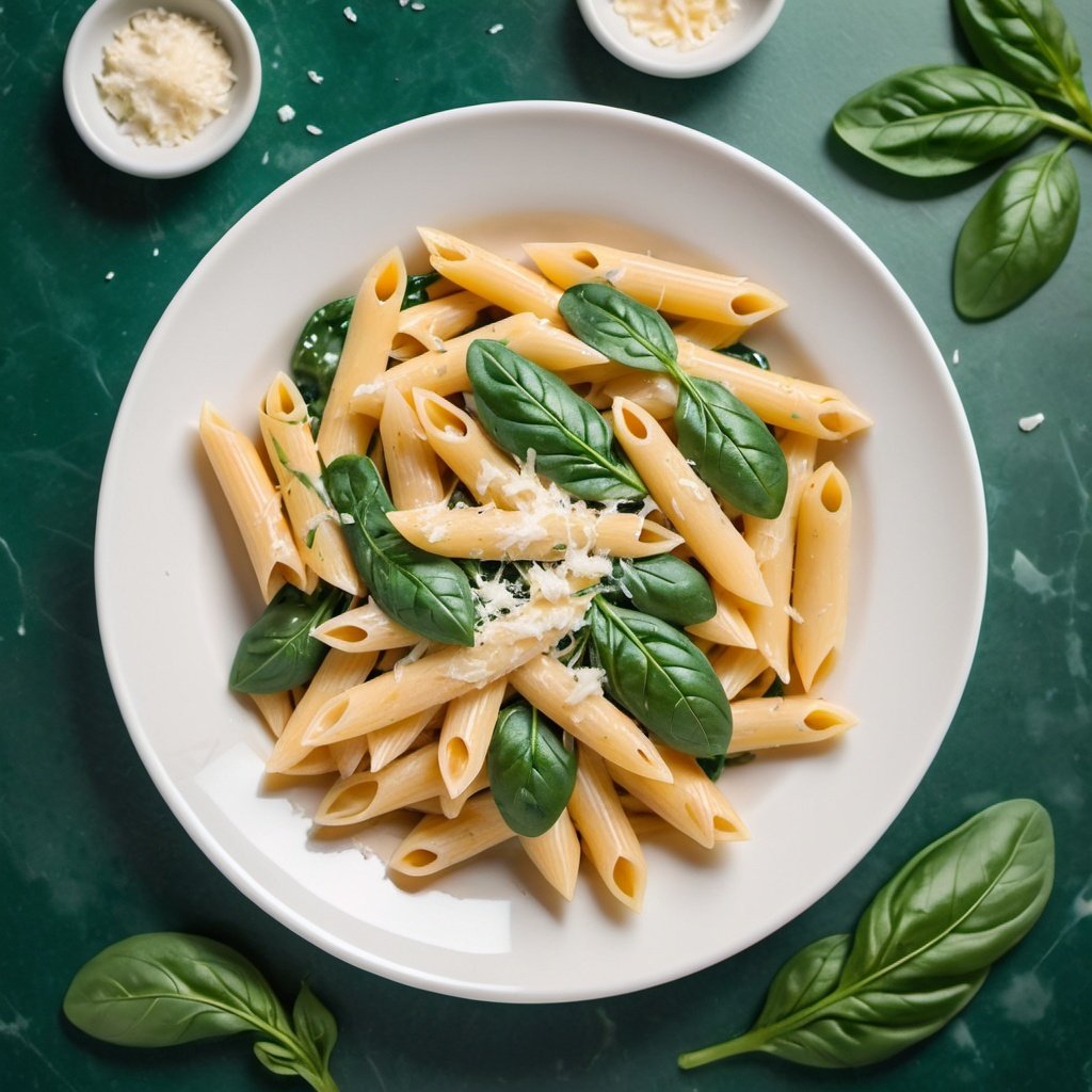 Pasta spinaci e gorgonzola